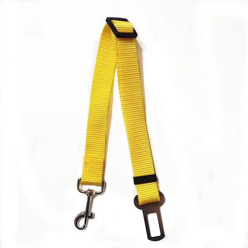 Dog Car Seat Belt Safety Protector Travel Pets Accessories Dog Leash Collar Breakaway Solid Car Harness
