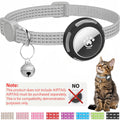 Airtag Cat Collar Breakaway, Reflective Kitten Collar with Air Tag Holder Case for Girl Boy Cats, 0.4 In in Width Lightweight