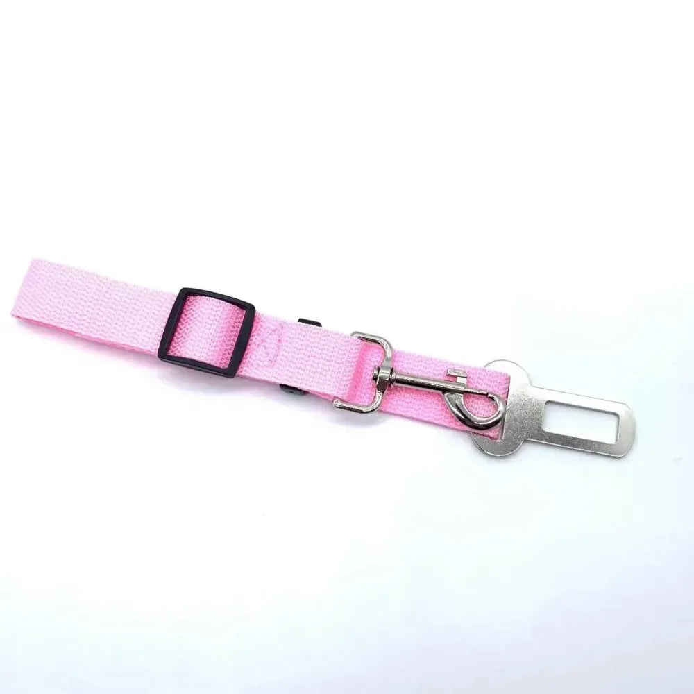 Dog Car Seat Belt Safety Protector Travel Pets Accessories Dog Leash Collar Breakaway Solid Car Harness